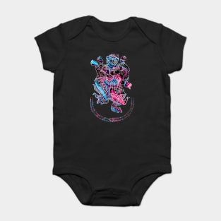 Hanuman Spiritual Sak Yant Colorful Abstract Design Baby Bodysuit